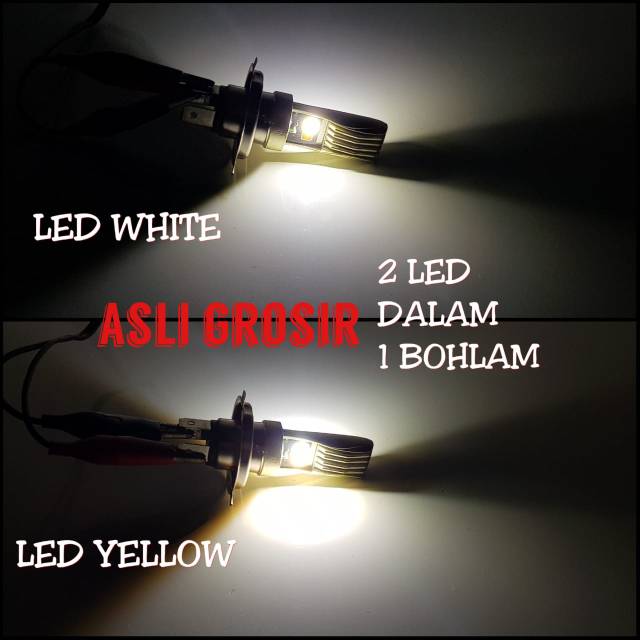 bolam lampu led 2sisi super terang bisa 2warna tembus kabut-hujan vixion-byson-scopy-ninja rr-r15