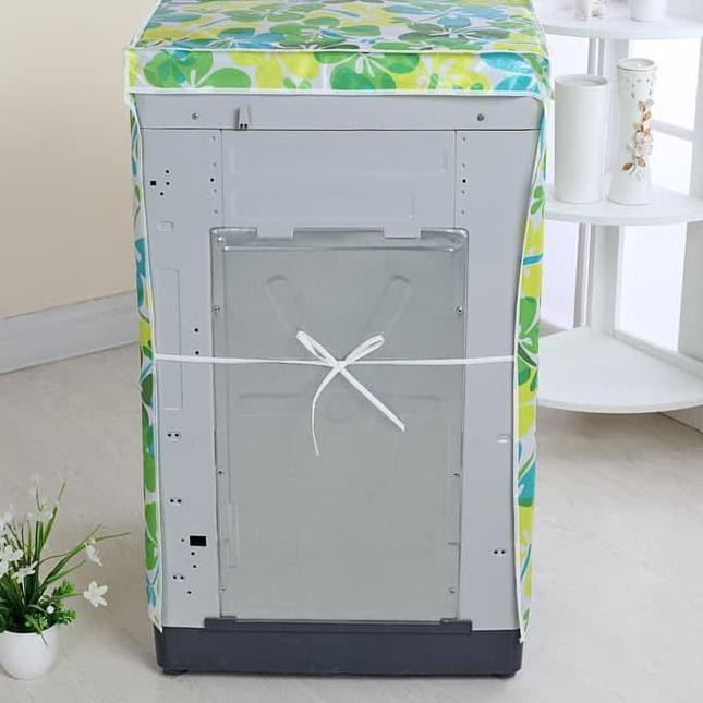 Va Cover Sarung Pelindung Mesin Cuci 2 Tabung Buka Atas Top Loading Bahan Satin Waterproof Shopee Indonesia