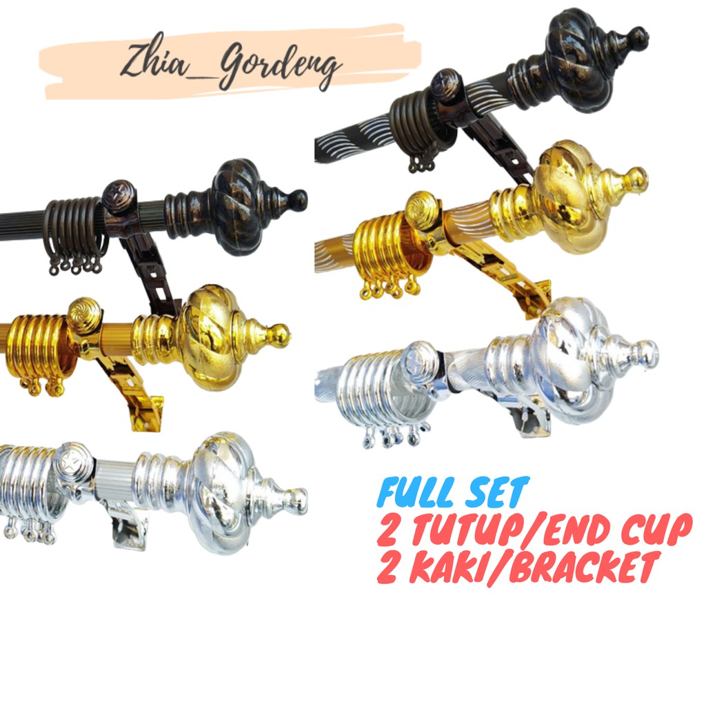Besi Gorden Murah / Tiang Gorden / Rollet Gorden Full Set