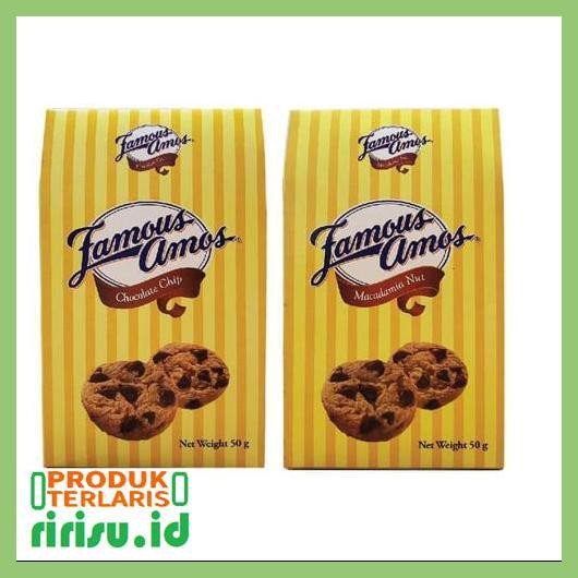 

8Tuf78F7- Famous Amos Choco Chips Cookies 50Gr + Macadamia Nut Cookies 50Gr 7Ti7Tgjtu-