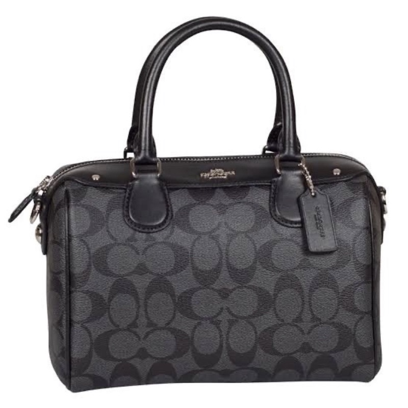 COACH MINI BENNETT SATCHEL IN SIGNATURE  (F58312) Black