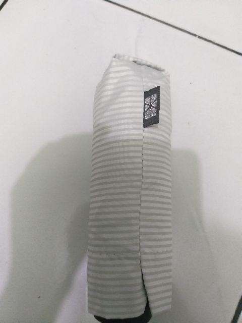 Payung Lipat 5 Mini Motif Garis / Antiuv / Lapis Hitam / Grc