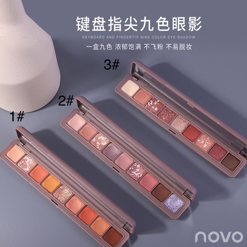 Novo 9 Color Eyeshadow Soft Korean Natural