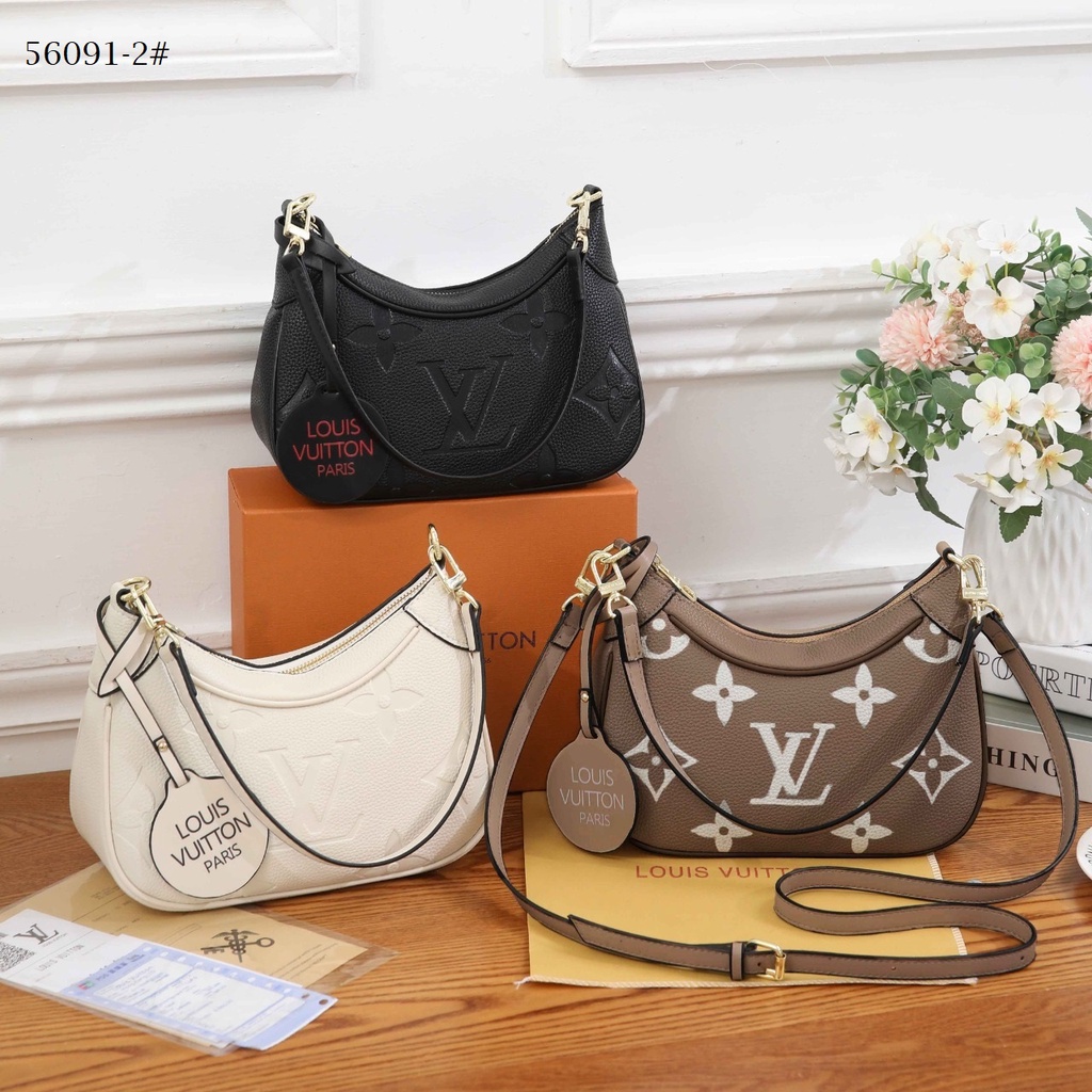 Leather Handbag Shoulder Bag 56091-2 56091