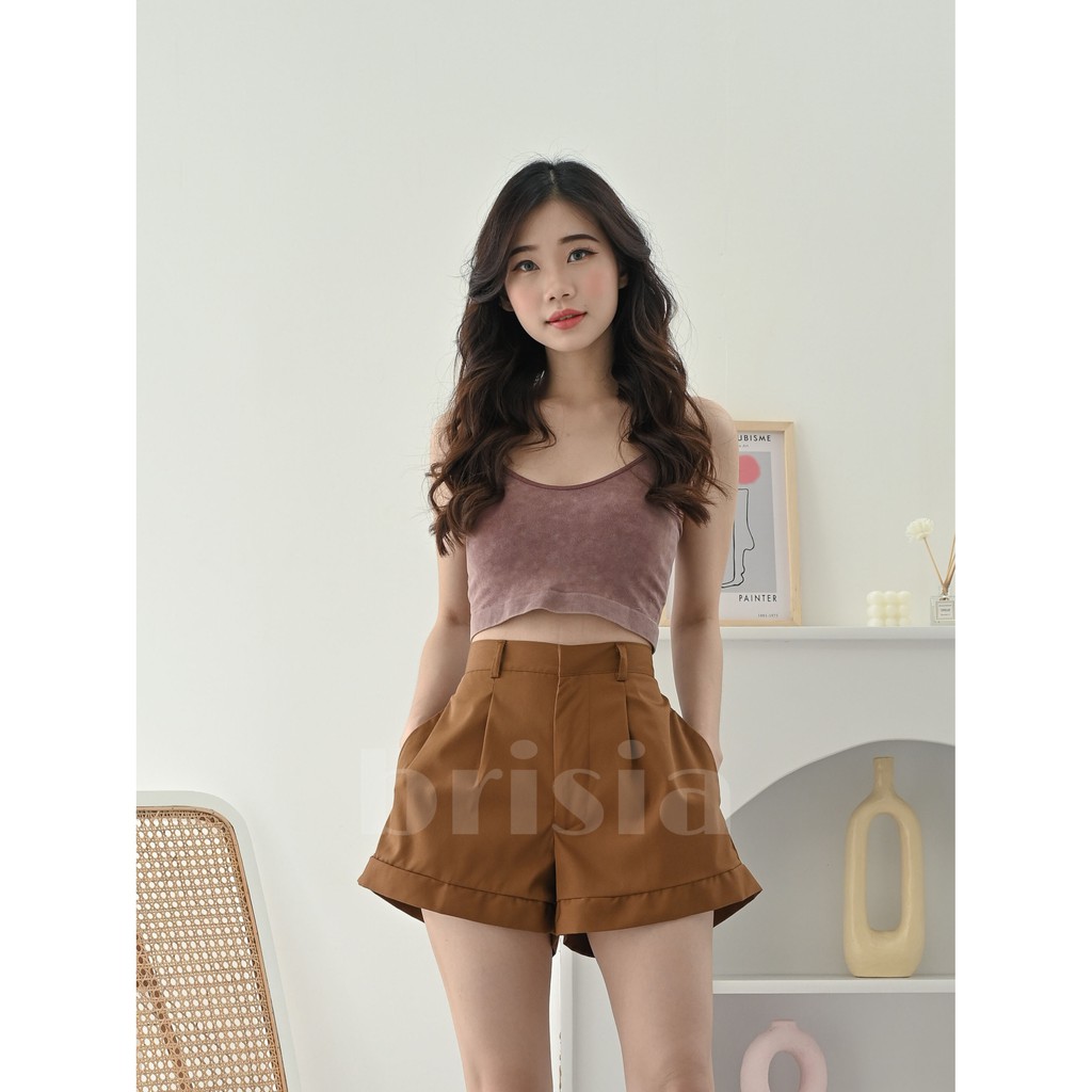 BRISIA JEANS - SOMI A-LINE HOTPANTS (Highwaist) - 7 WARNA / Celana Pendek Wanita