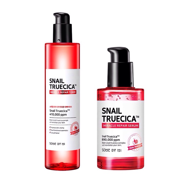 PAKET PROMO SOMEBYMI Snail Truecica Toner plus Serum full size