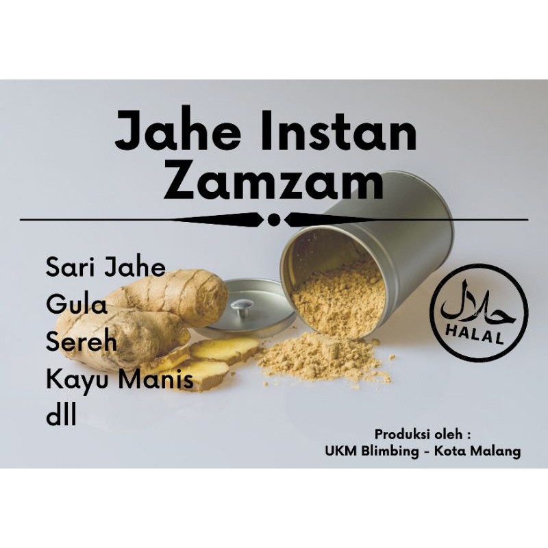 

Jahe Instan zamzam