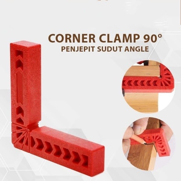 GOOD Klem Penjepit Sudut 90 Derajat Kaca Kayu Corner Clamp 4inch DIY Angle