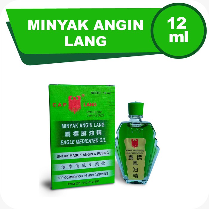 Minyak Angin Cap Lang minyak angin minyak gosok (kemasan 12ml)