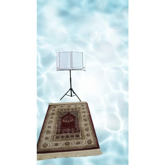 [[COD]] Stand Alquran -Tripod standing penyangga al quran - Stand book BERMUTU Kode 172