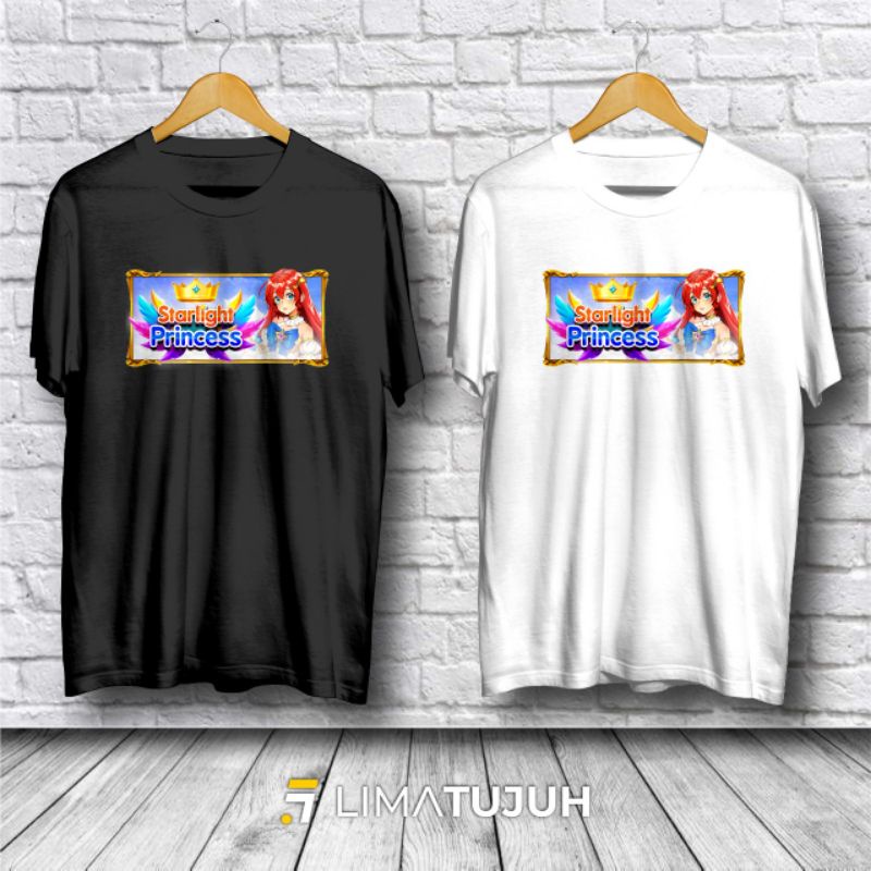 Kaos Pragmatic Play Motif Starlight Princess Bahan Premium