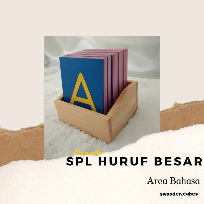 

Montessori sandpaper letter (SPL) uppercase/ huruf besar