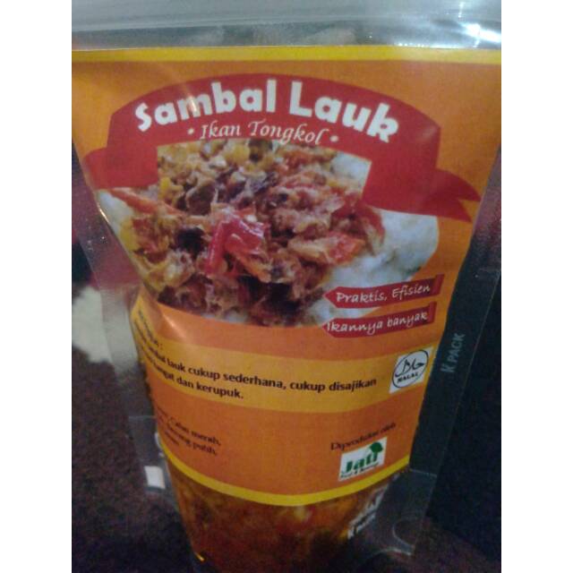 

Sambal lauk ikan tongkol. Terbuat dari bahan alami dan ikannya banyak.