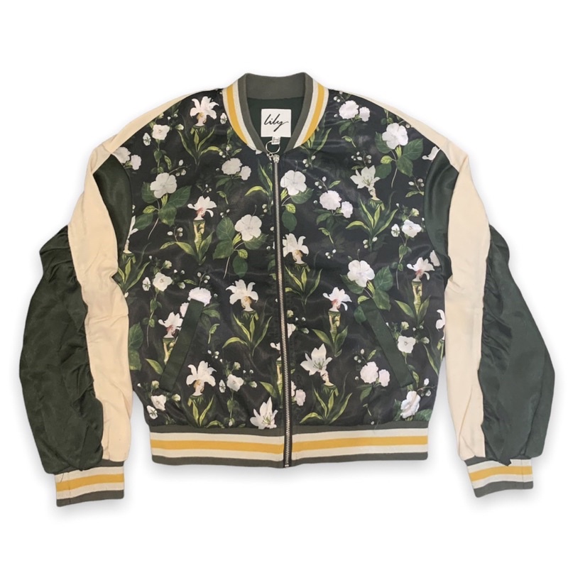 Jaket Sukajan Wanita Bunga