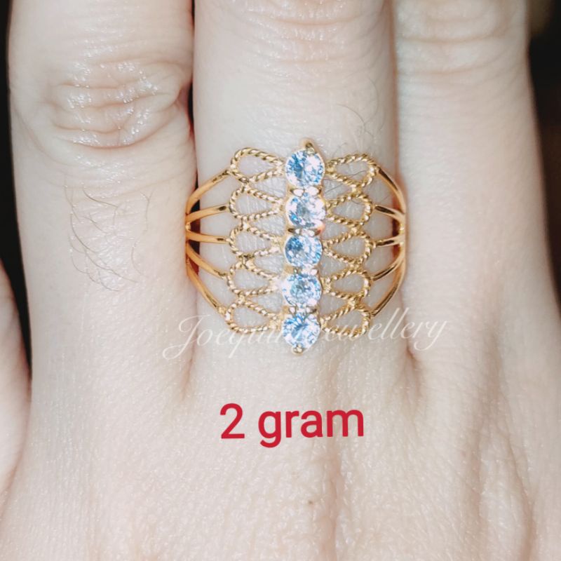 cincin 2 gram emas muda mata 5