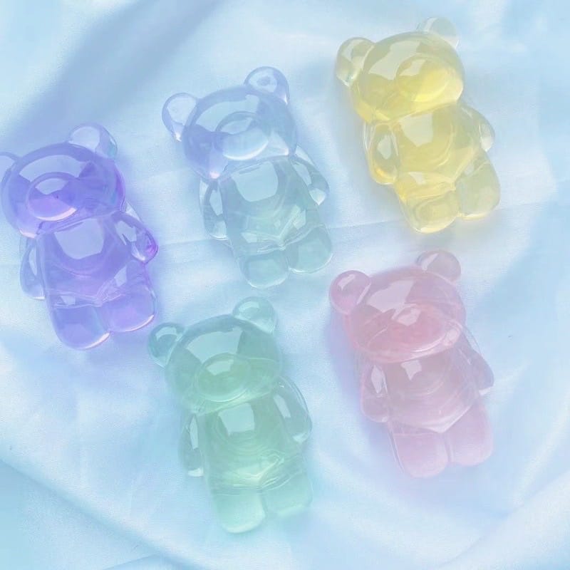 Gummy Bear Transparan/ Griptok 3D Resin Transparan/ Phone Holder/ Phone Grip