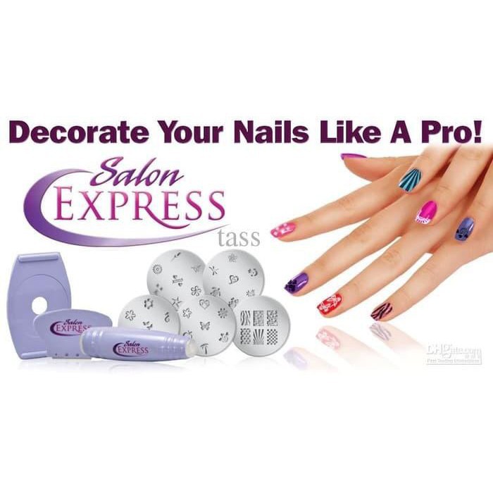 Salon Express alat penggambar kuku / NAIL ART STAMPING KIT