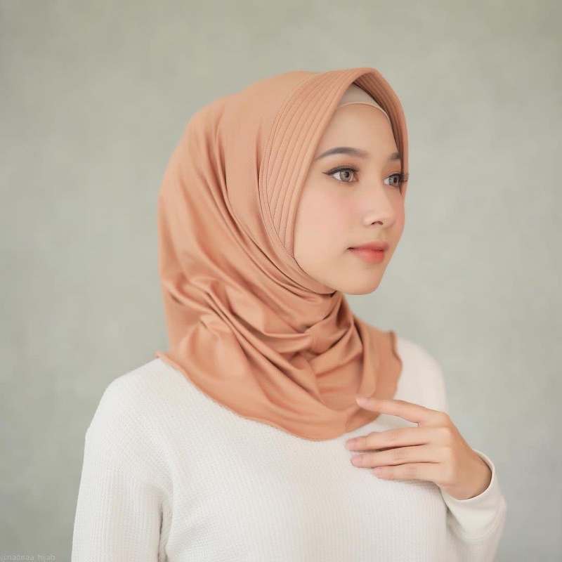 40+ Warna Hijab Instan sporty Jersey Premium Jilbab Jersey Jilbab Sport Murah  Bergo Sport-3