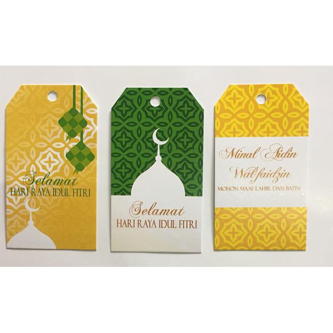 

Buruan Beli Hangtag Idul Fitri Lebaran Hampers Souvenir Label Kartu Ucapan