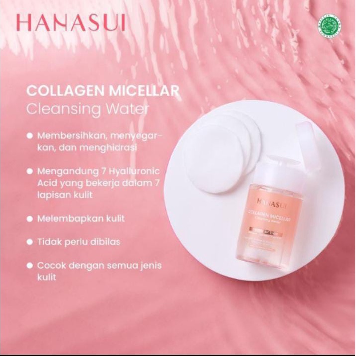 HANASUI MICELLAR CLEANSING WATER 100 ML I BPOM