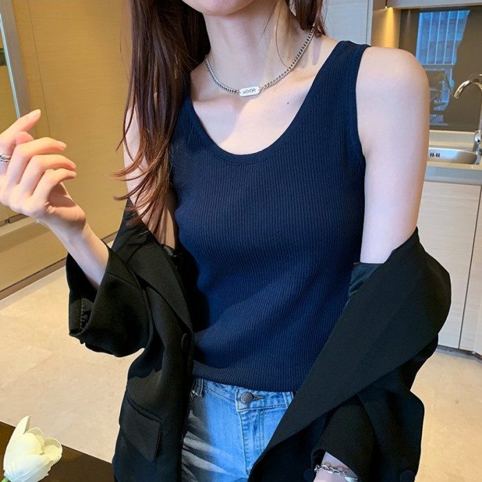toptank- tank top wanita / singlet wanita rajut j330 -toptank.