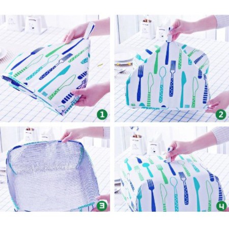 3SP | PR42 Tudung Saji Aluminium Foil Lipat Penutup Makanan Tahan Panas Dingin Murah Import