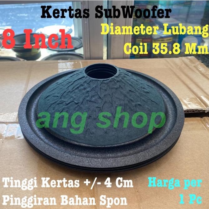 Kertas 8 Inch Subwoofer Daun Speaker Sub Woofer 8" Vc 35.8 Mm Very Chip