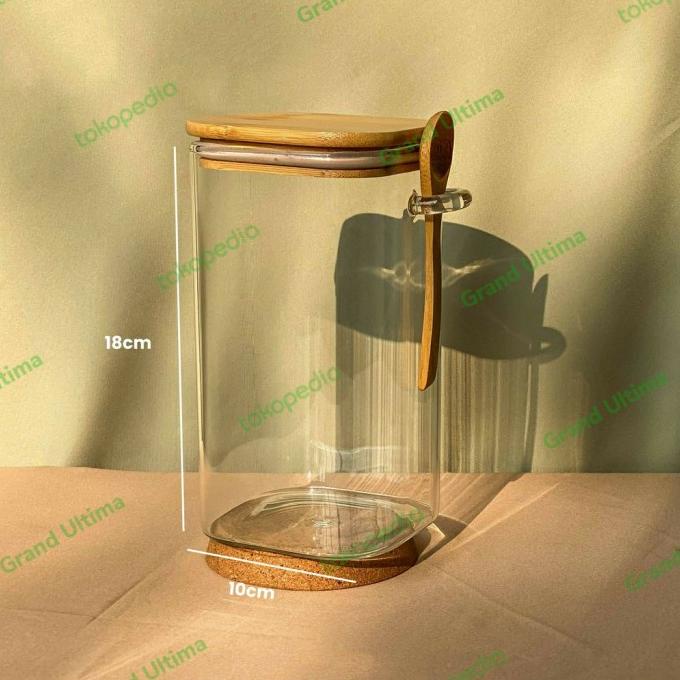 Toples Kopi/Toples Gula/Toples Makanan/Toples Bumbu/Toples Kaca Serrygemini