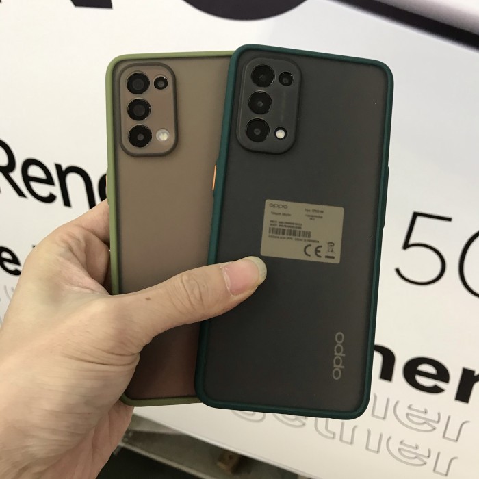 OPPO RENO 5 4G/5G PREMIUM HYBRID CASE BLACK DOVE ANTI PECAH