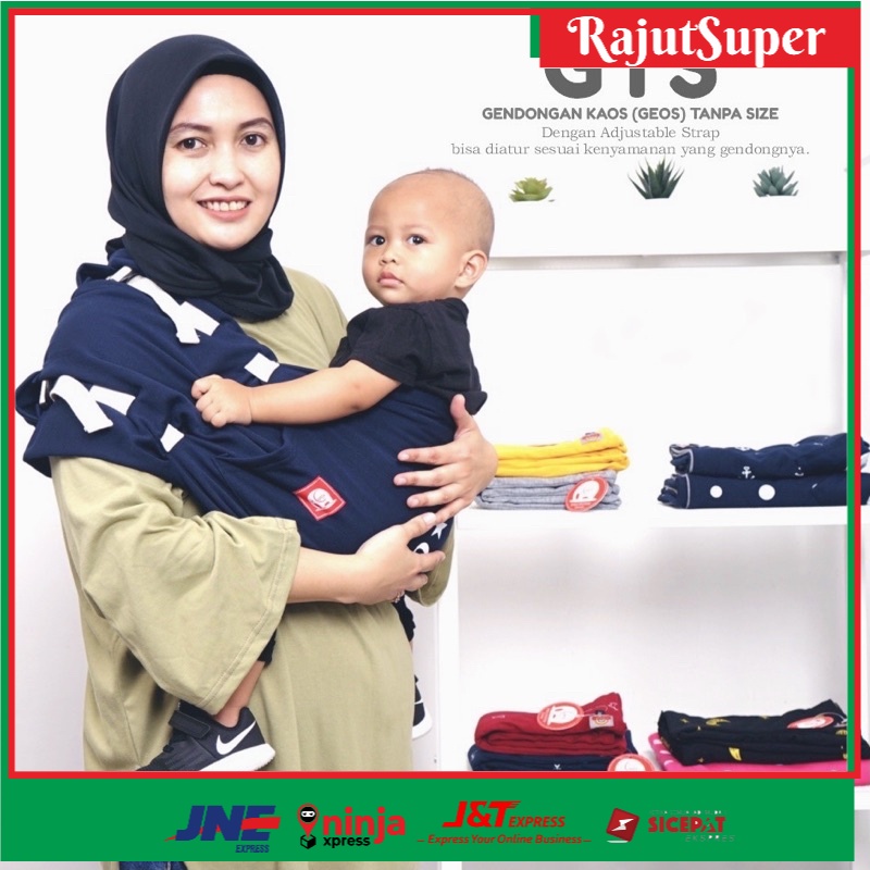 Gendongan Bayi Geos Tanpa Size Adjustable