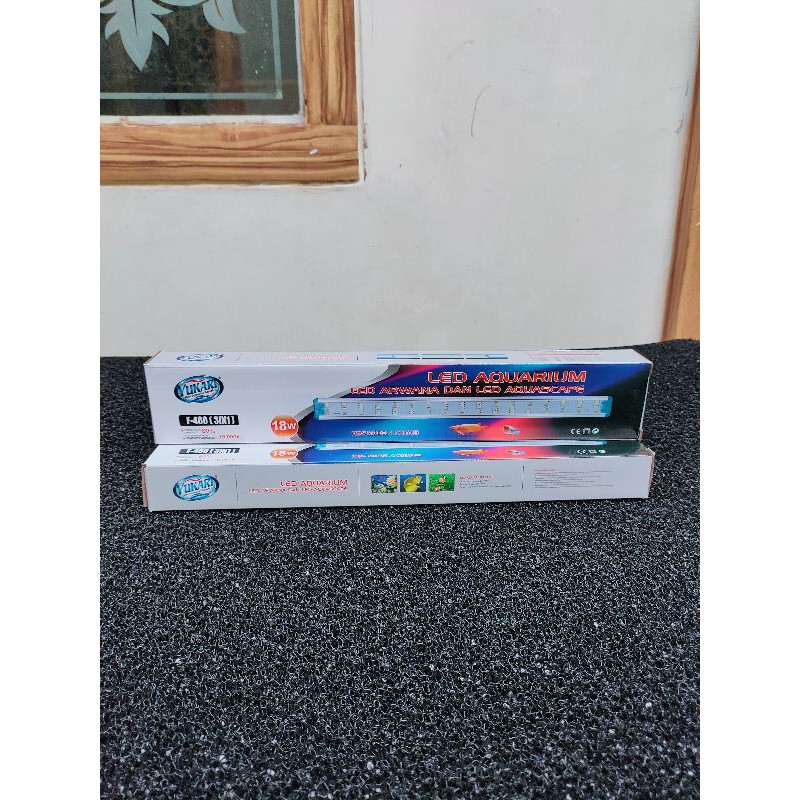 Lampu Yukari Led F 400 Nyala 3X Mode Ganti Warna 40-50cm 18watt Aquarium Aquascape Arwana