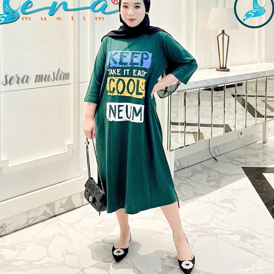 Menarik.. Long Tunik terbaru modern kekinian 2022 Tunik Panjang bahan Kaos utk remaja & Dewasa musli