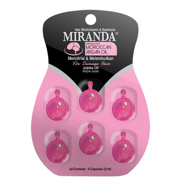 Miranda Hair Vitamin (Vitamin Rambut) Blister 6x1ml