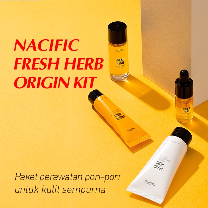 [BPOM] Nacific Fresh Herb Origin Kit | Nacific Fresh Herb Skin Care Kit (4 Items)