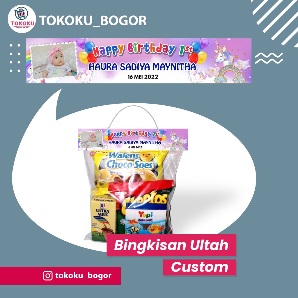 

LABEL TAS PLASTIK ULANG TAHUN 20x35 CM / PLASTIK SNACK ULTAH VOL 3