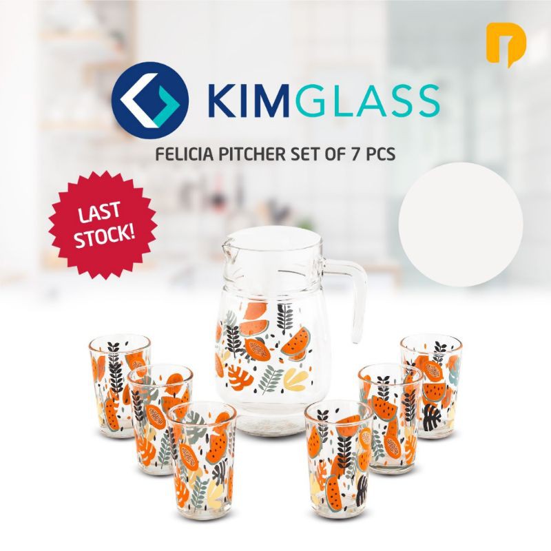 Kimglass Felicia Pitcher set of 7 Pcs