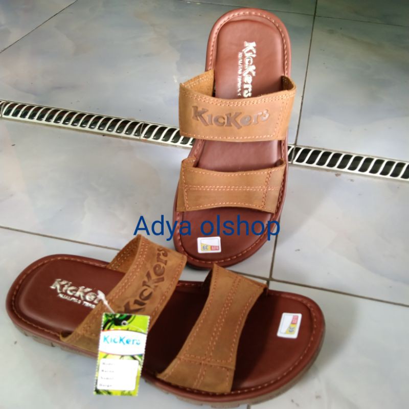 sandal ban2 kulit asli sandal casual kulit asli