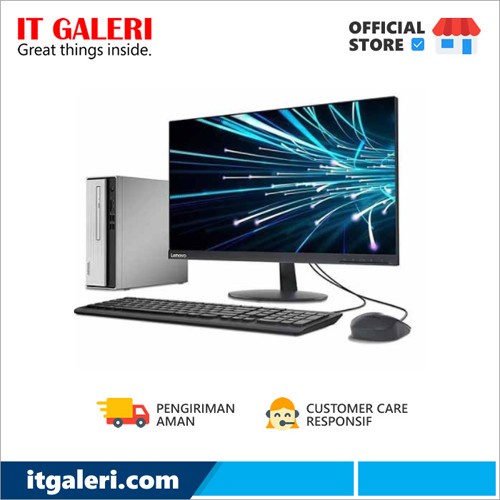 PC LENOVO Idea Center  3 - 90NB007HID Core I3-10100/4GB DDR4 2933 UDIMM/HDD 1TB/Slim DVD/UMA/WLAN 2x