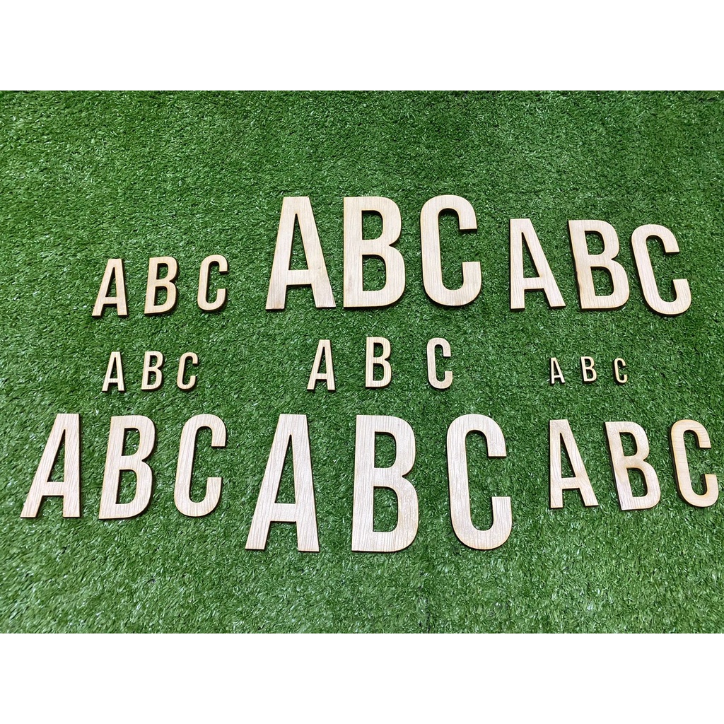 Wooden Font | Huruf kayu | Cutting Laser