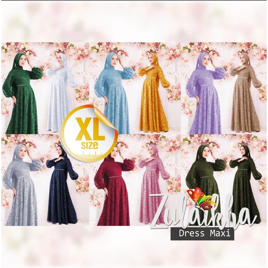 3 VARIASI COUPLE DAN GAMIS MAXY ZULAIKHA BRUKAT MOSCREPE MUTIARA MS JC ADA VIDEO REAL PICT