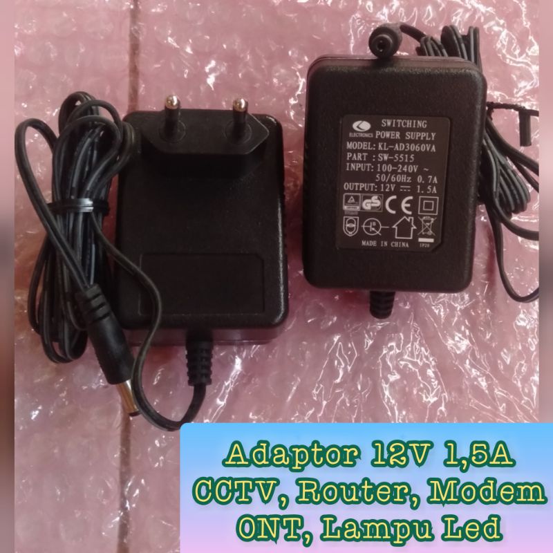 Adaptor 12V 1,5A  original