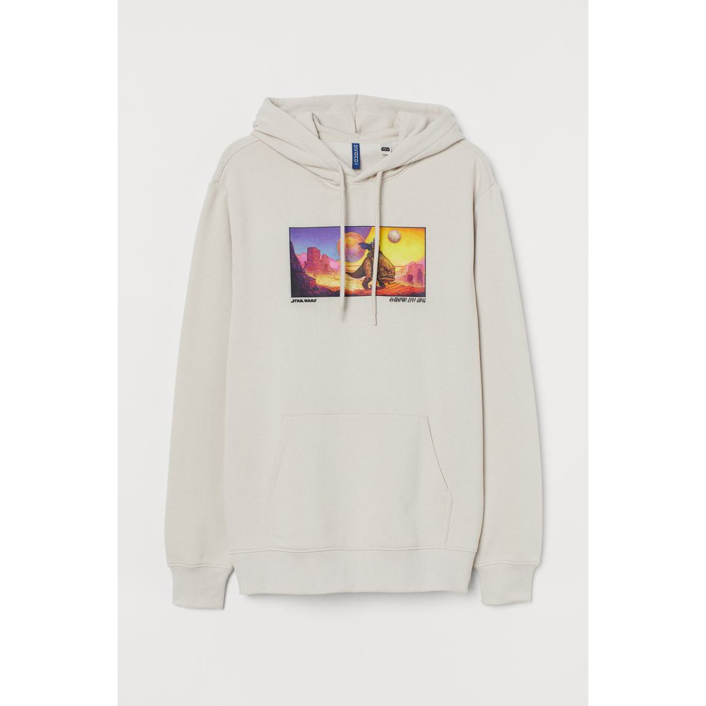 Hoodie Jaket H&M hnm Starwars Mandalore Cream Original