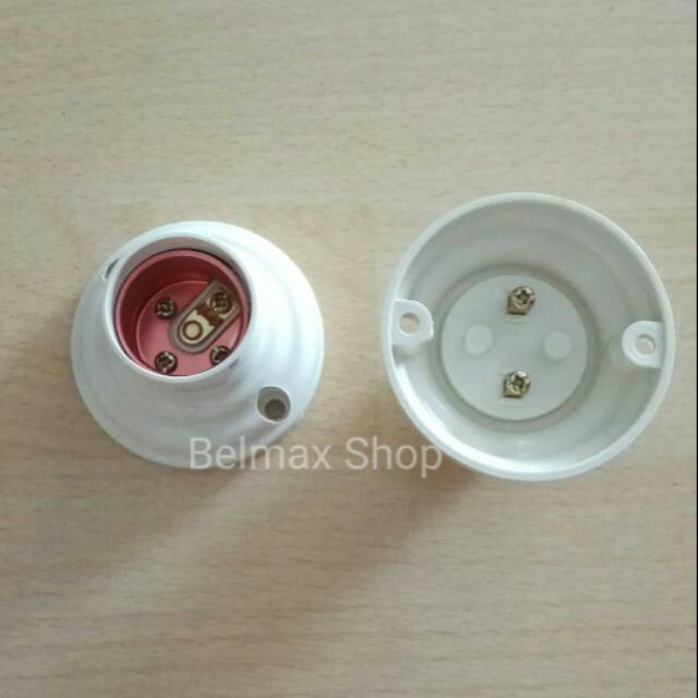 Fitting Plafon Tempel Bulat/Fitting Lampu Tempel/Fiting Tempel/Fiting Lampu/Tempat Lampu/Rumah Lampu