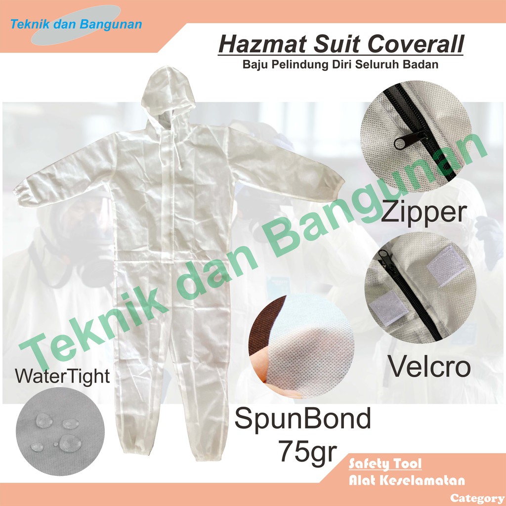 Baju Hazmat atau APD Onesie Dewasa