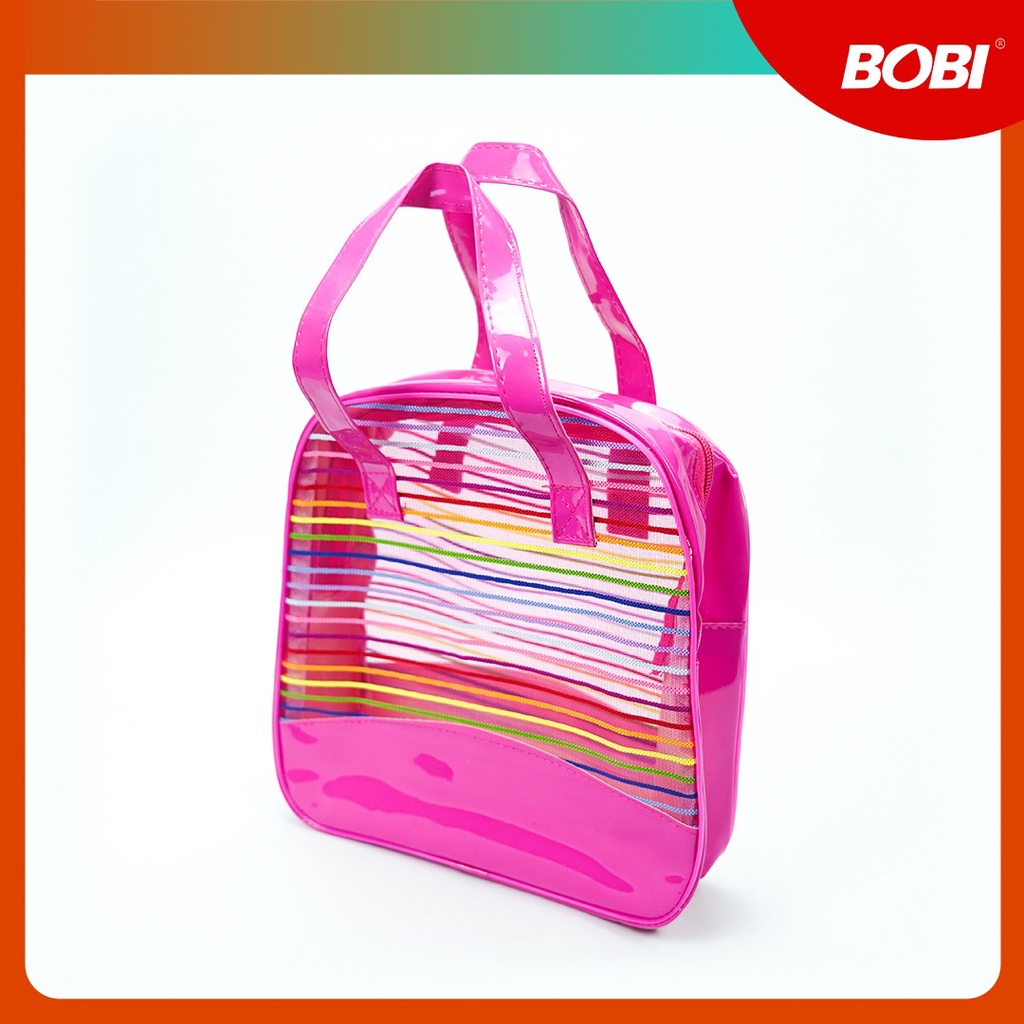 Tas Kosmetik Kotak atau Penyimpanan Lainnya // Tas Mini Kotak Serbaguna / Tas Rias Make Up Kotak Merk Bobi