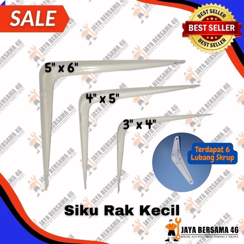 SIKU RAK KECIL / SIKU RAK BESI L / SIKU RAK DINDING / SIKU RAK AMBALAN DINDING / SIKU RAK KAYU / SIKU RAK TEMBOK / PENYANGGA RAK DINDING GANTUNG
