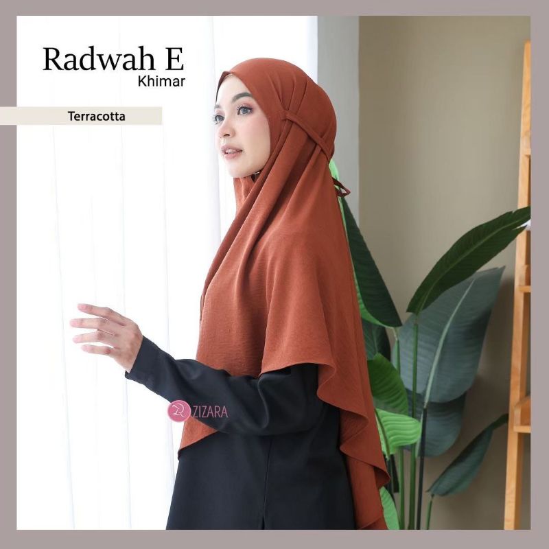 Khimar Daily RADWAH E By Zizara / Hijab Instan Rayon Crinkle Anti Kusut Murah