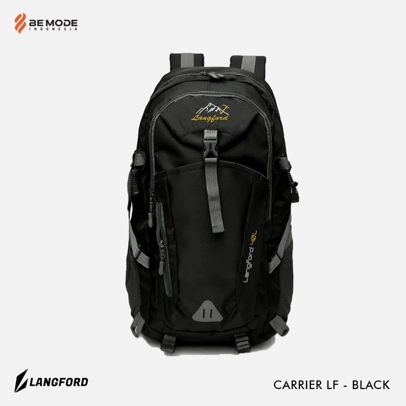 Tas Gunung Pria Outdoor 40L Travel Tas Punggung Tas Ransel Pria Slot Laptop Handsfree Travel Adventure Daypack Backpack Hobi Nanjak Carrier Keril Cariel All Rounder Harian Casual Santai Kuliah Sekolah Garansi - LangFord