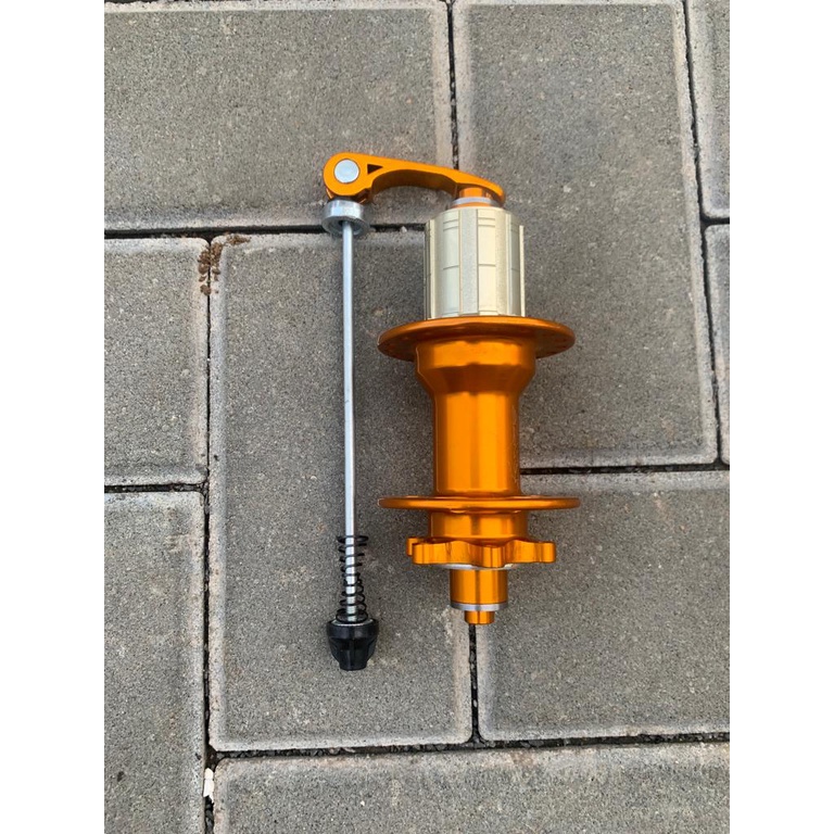 TERMURAH!!! Hub Freehub Sepeda / RAZE 36 Hole 6 Bolt GOLD / Bearing Jangkrik / Realpict