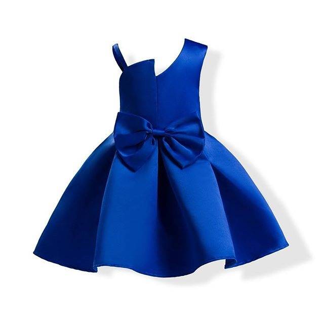 GA2537 SUZY DRESS BLUE GAUN PESTA ANAK PEREMPUAN MERAH PINK BIRU KOREA IMPORT IMLEK MURAH BIRTHDAY